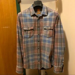 Hugo Boss Plaid Button-Up